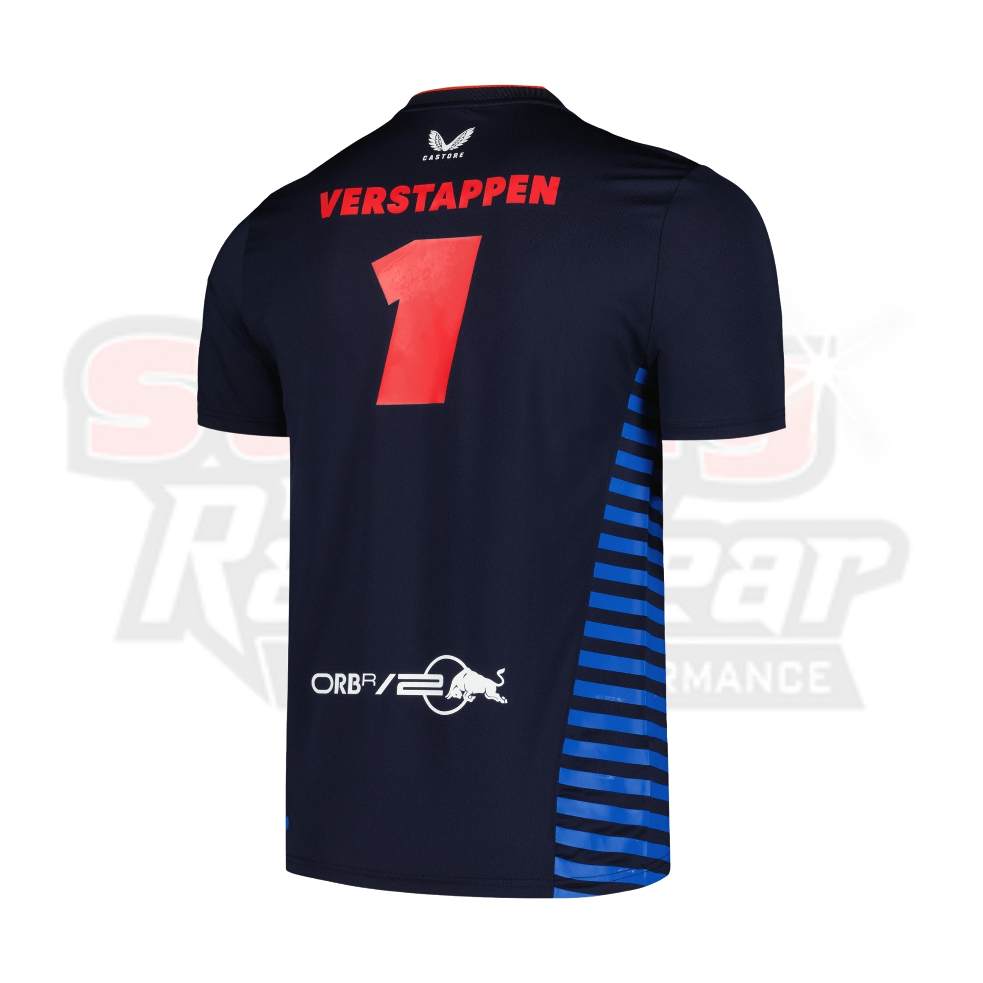 Mens Castore Max Verstappen Navy Red Bull Racing 2024 Driver T-Shirt