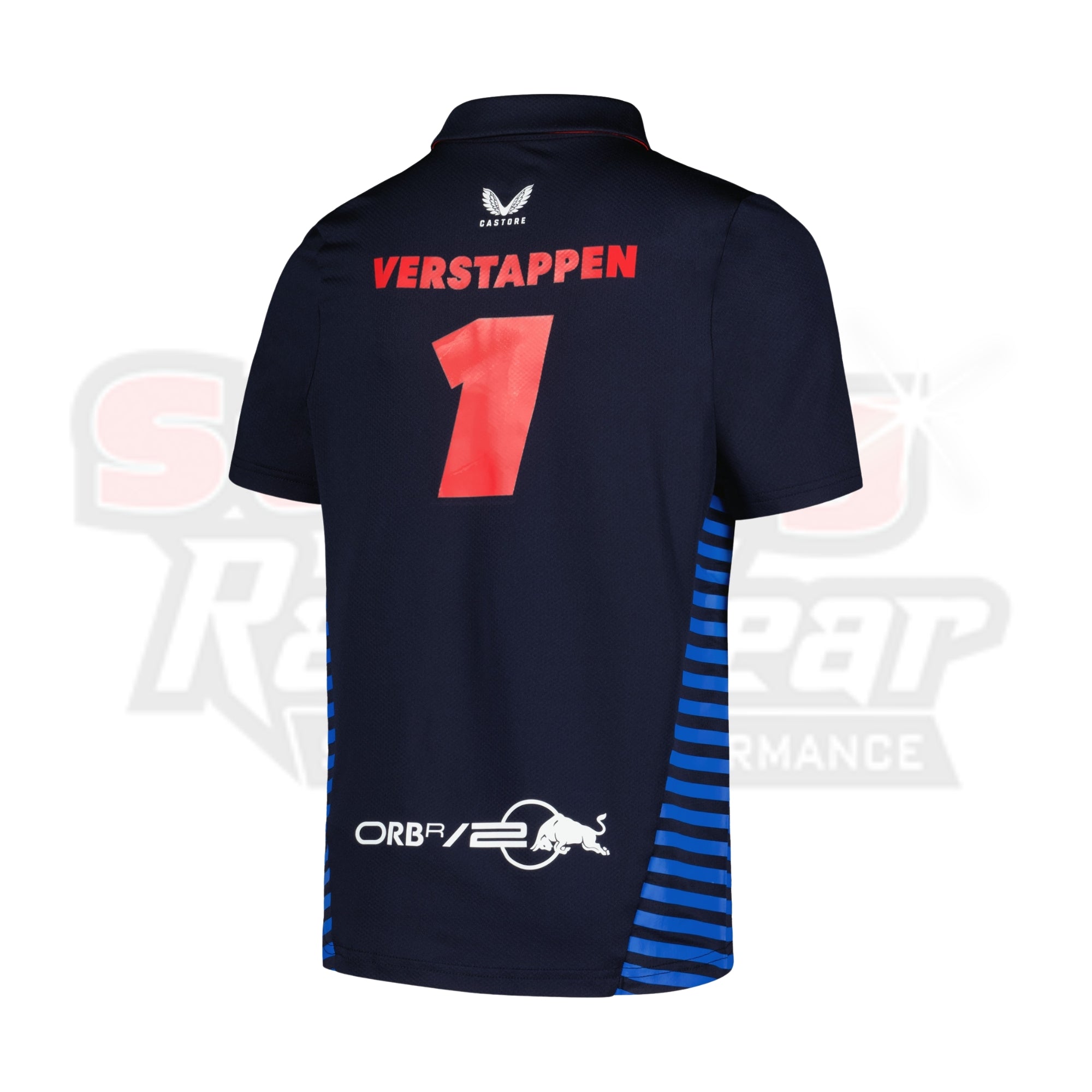 Men's Castore Max Verstappen Navy Red Bull Racing 2024 Team Polo