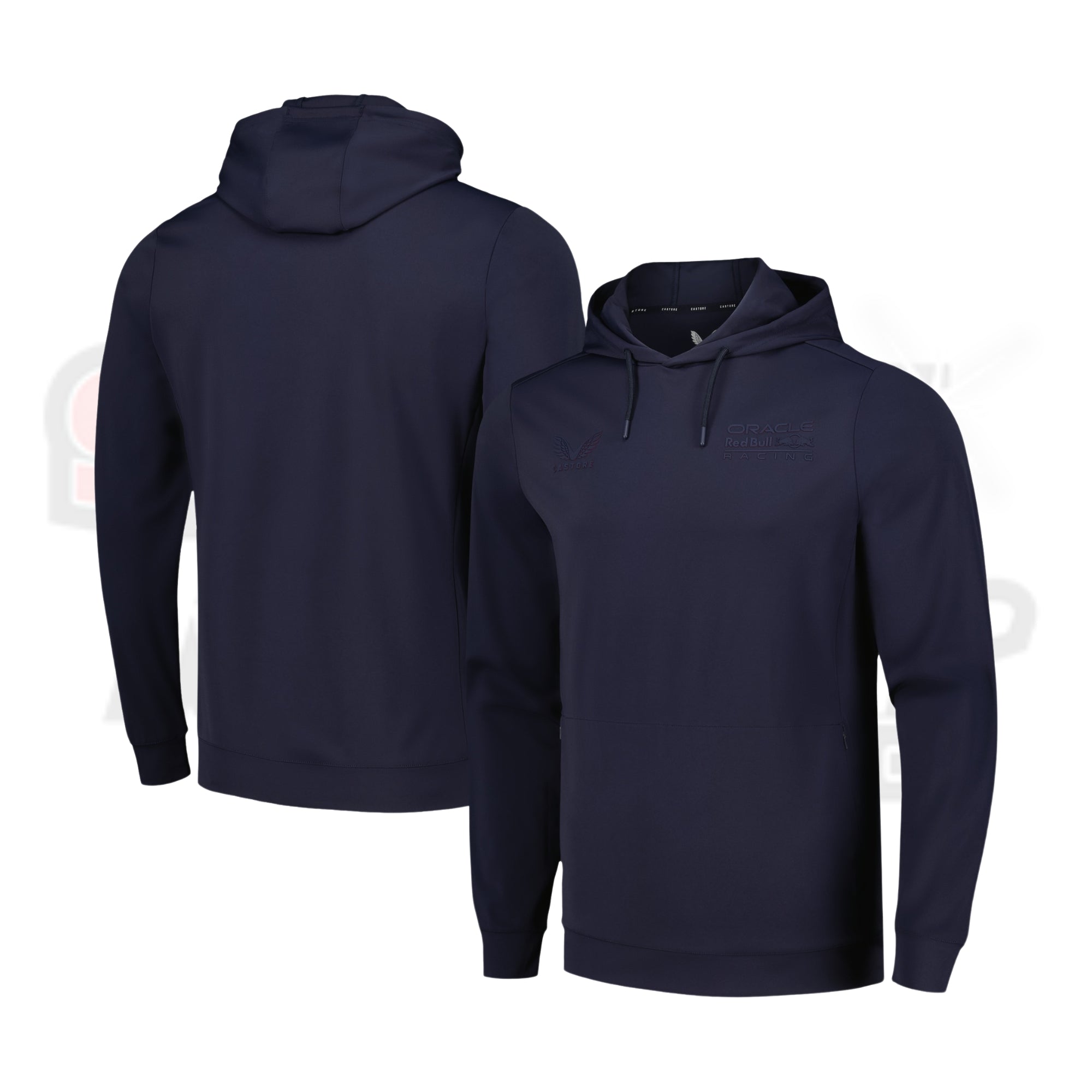 Men_s Castore Navy Red Bull Racing 2023 Overhead Pullover Hoodie