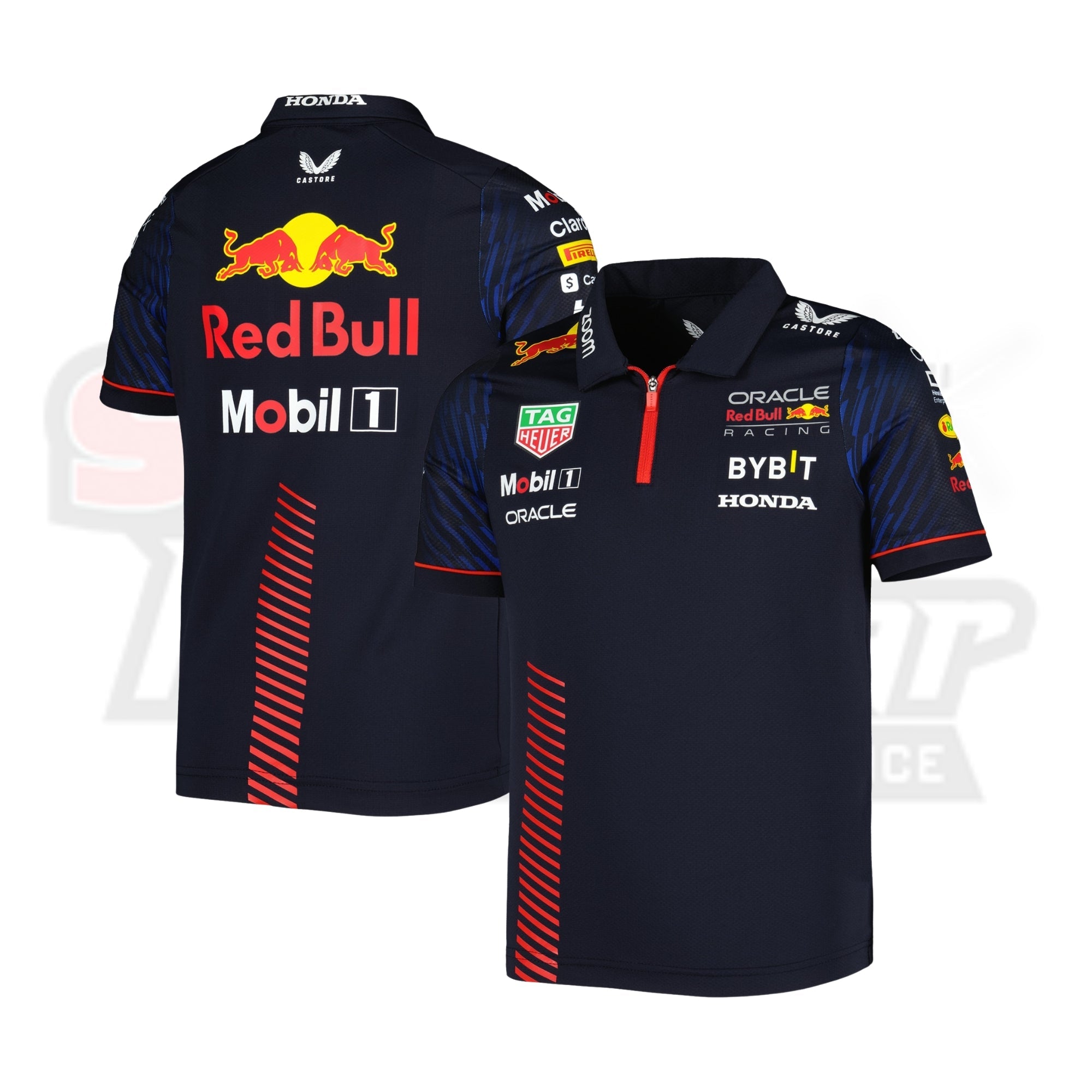 Men_s Castore Navy Red Bull Racing 2023 Polo