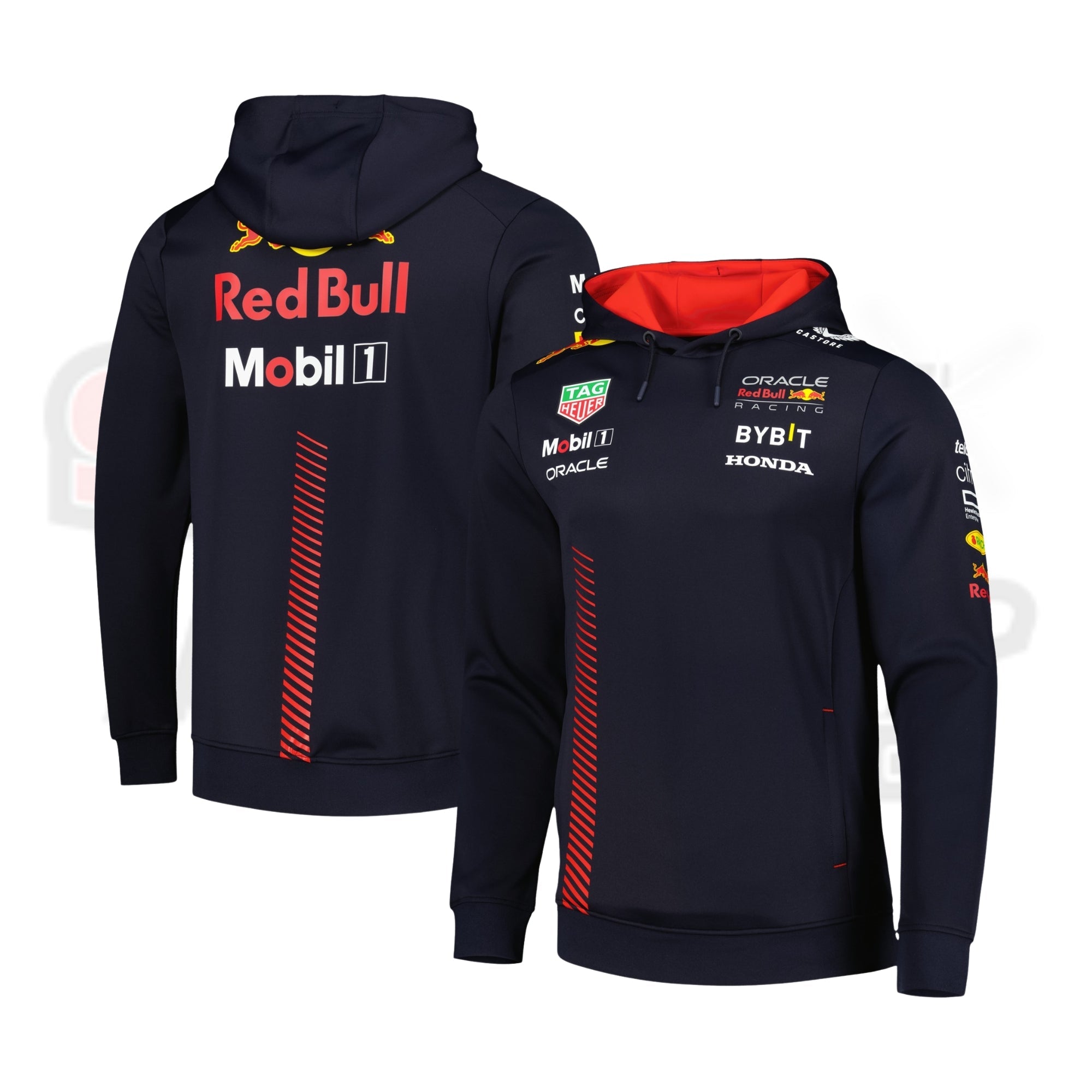 Men_s Castore Navy Red Bull Racing 2023 Pullover Hoodie