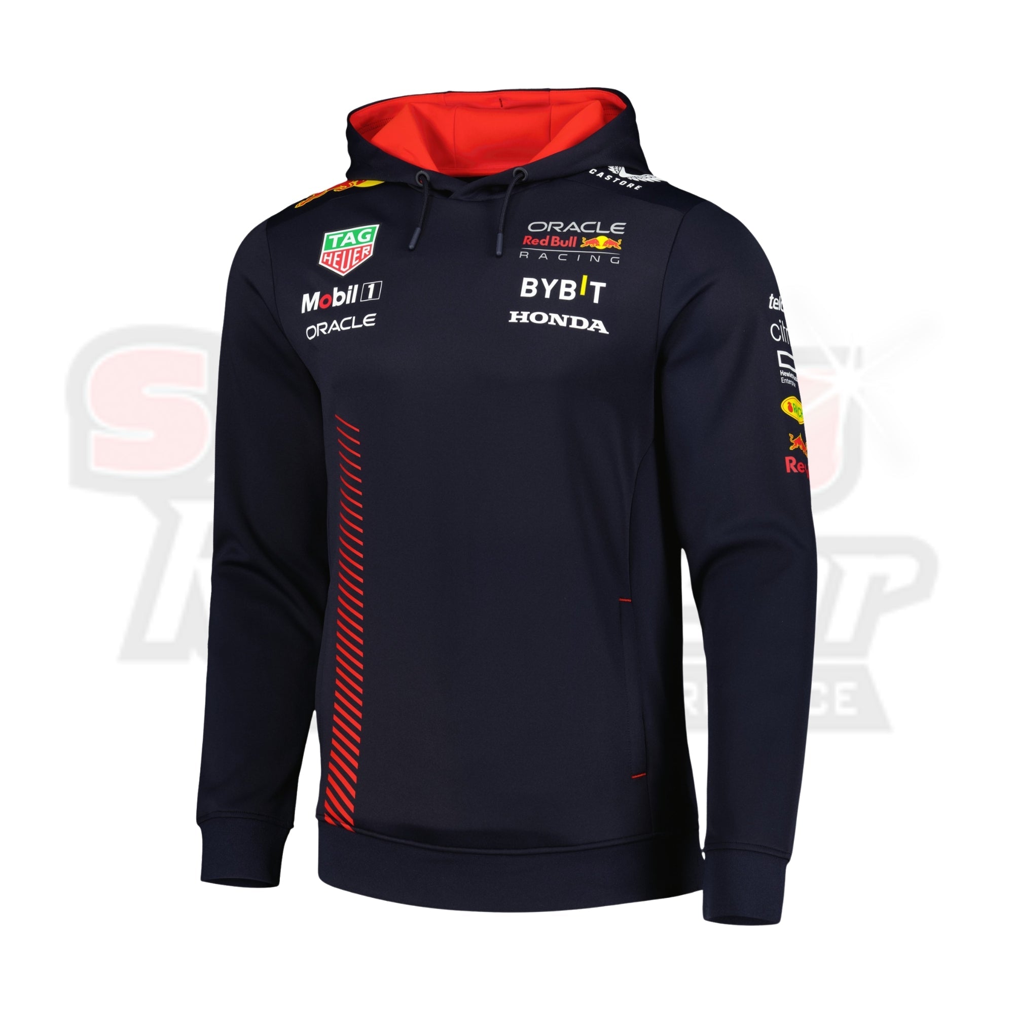 Men_s Castore Navy Red Bull Racing 2023 Pullover Hoodie