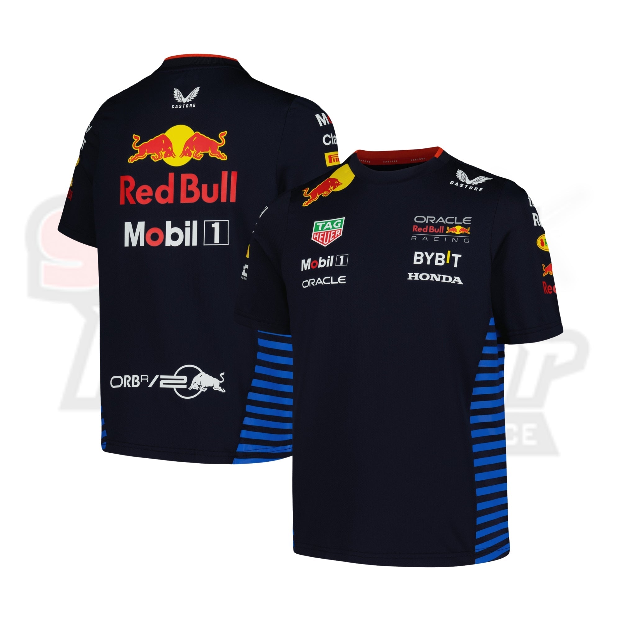 Mens Castore Navy Red Bull Racing 2024 Set Up T-Shirt