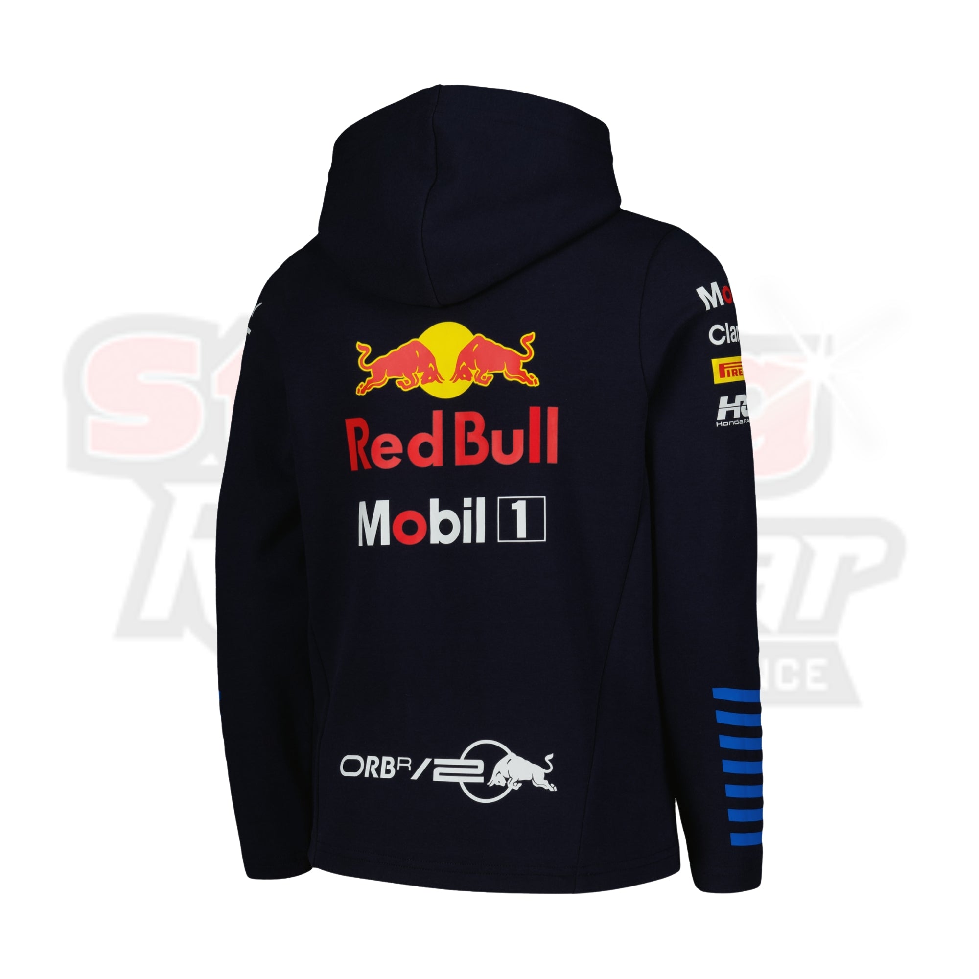 Men_s Castore Navy Red Bull Racing 2024 Team Tri-Blend Pullover Hoodie