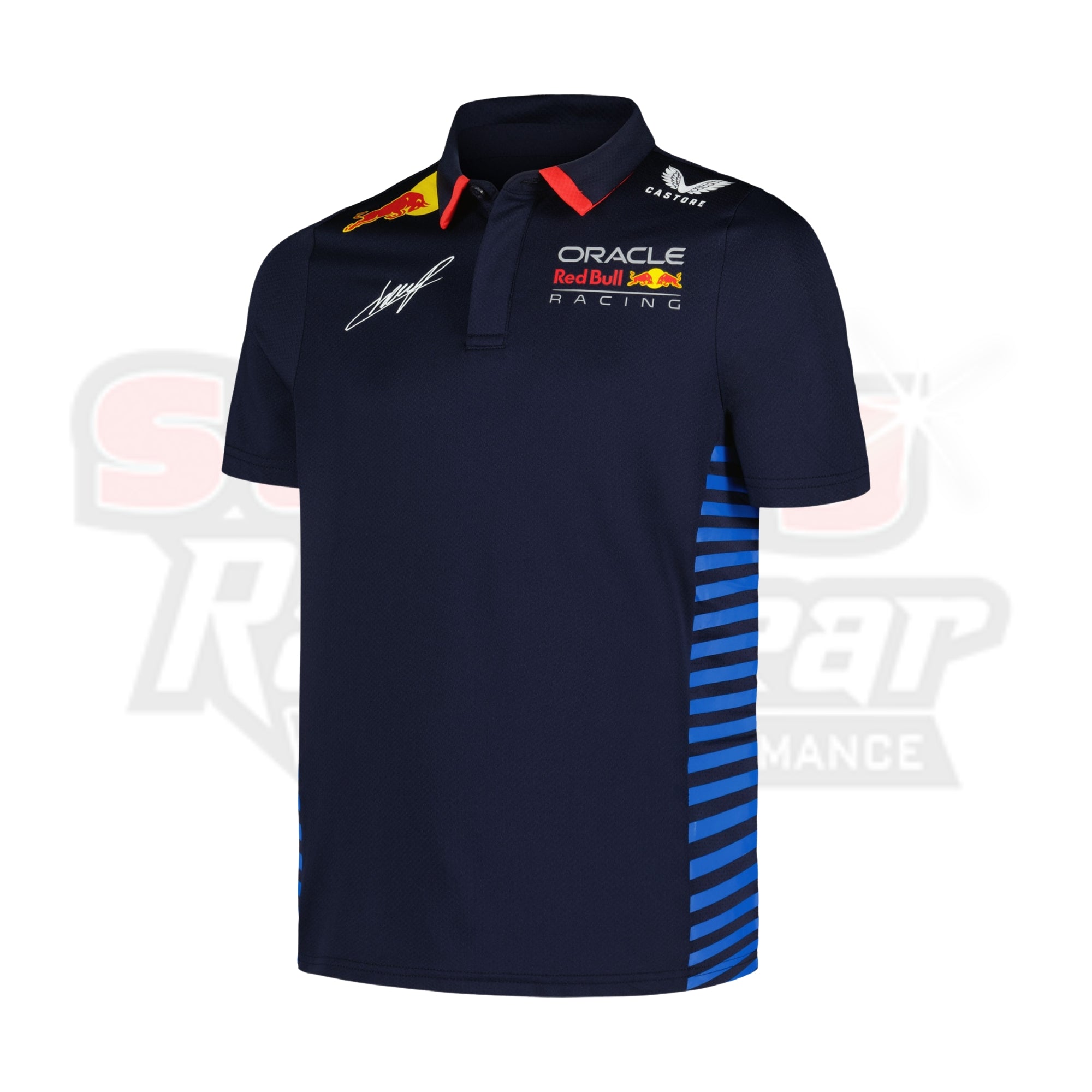 Men_s Castore Sergio Perez Navy Red Bull Racing 2024 Team Polo