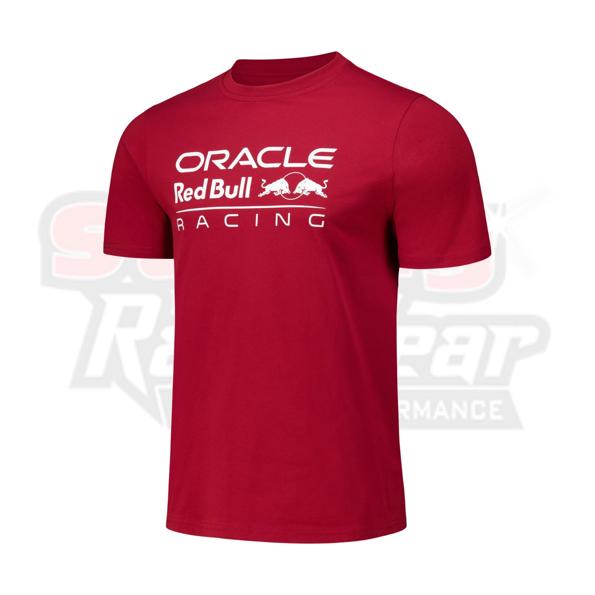 Mens Maroon Red Bull Racing Front Mono Logo T-Shirt