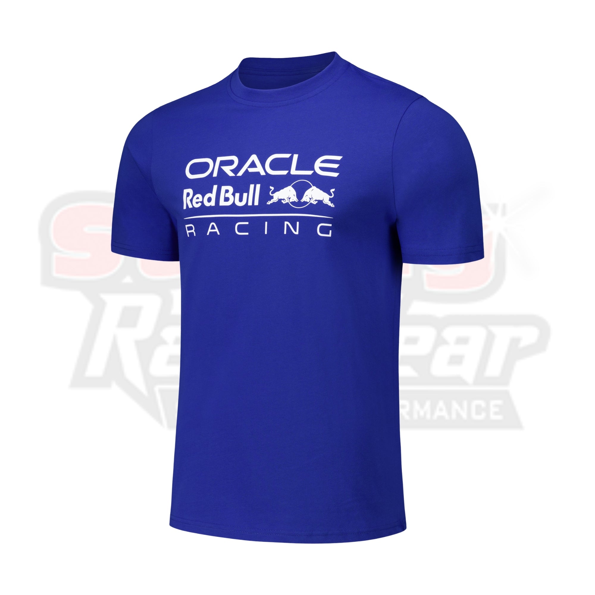 Mens Royal Red Bull Racing Front Mono Logo T-Shirt