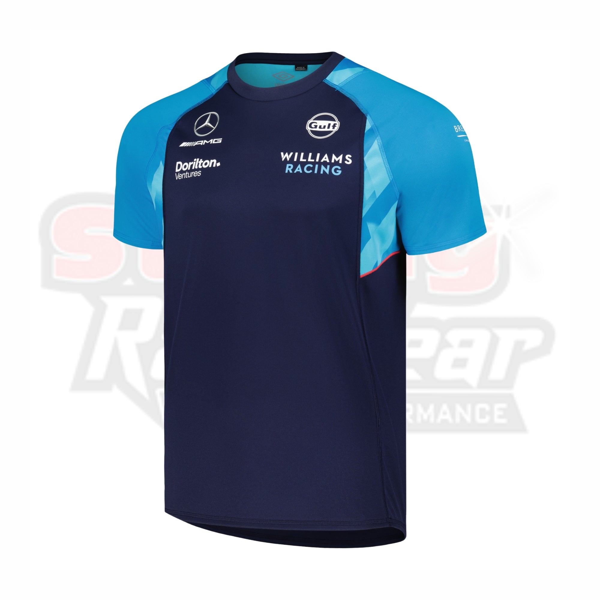 Men_s Umbro Navy_Light Blue Williams Racing 2023 Training JerseyMen_s Umbro Navy_Light Blue Williams Racing 2023 Training Jersey