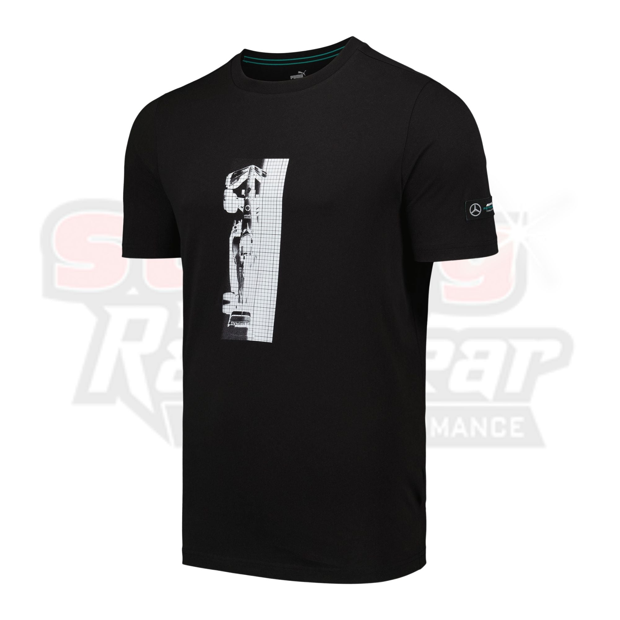 Mercedes AMG Petronas Car Graphic T-Shirt by Puma - Black