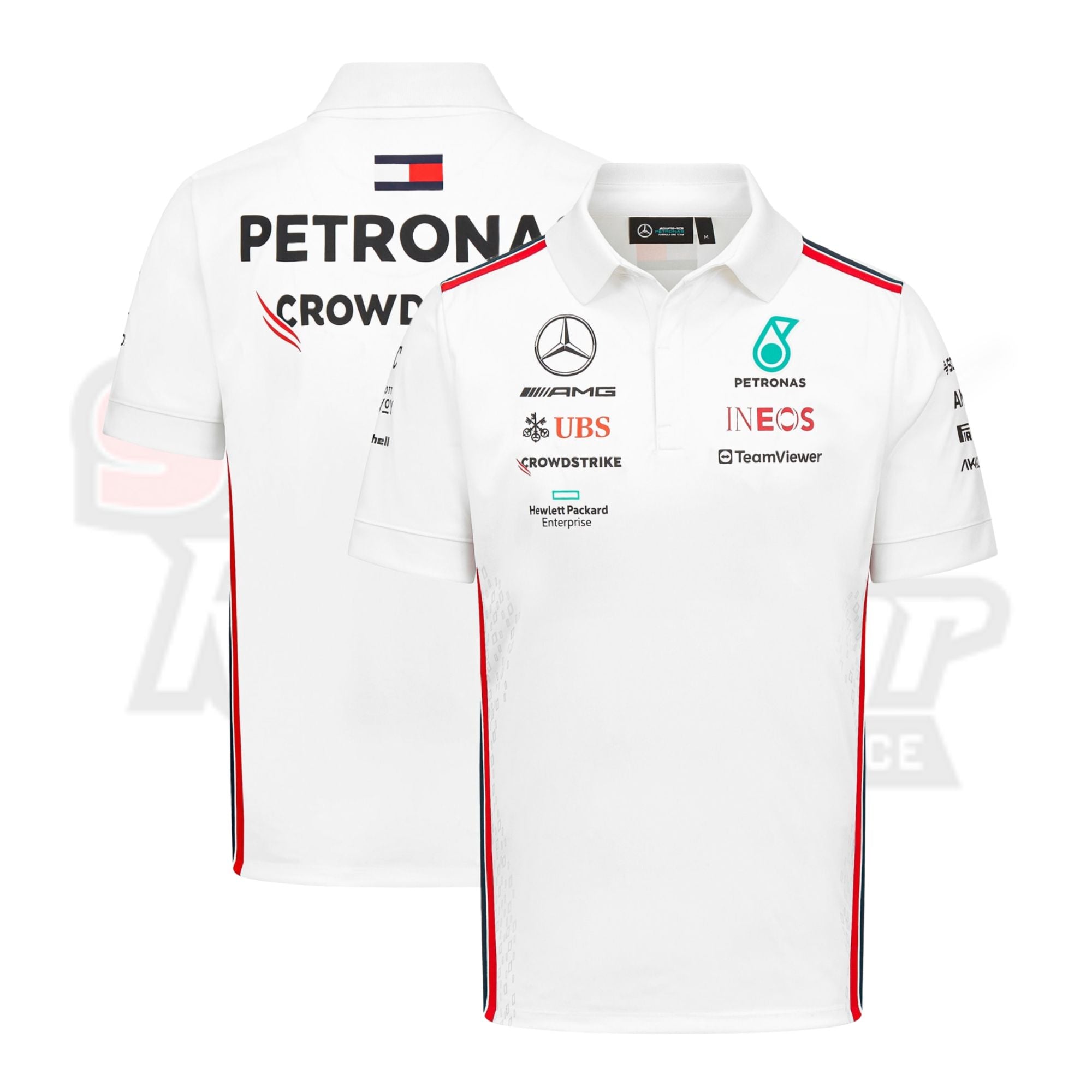 Mercedes AMG Petronas F1 2023 Team Polo - White