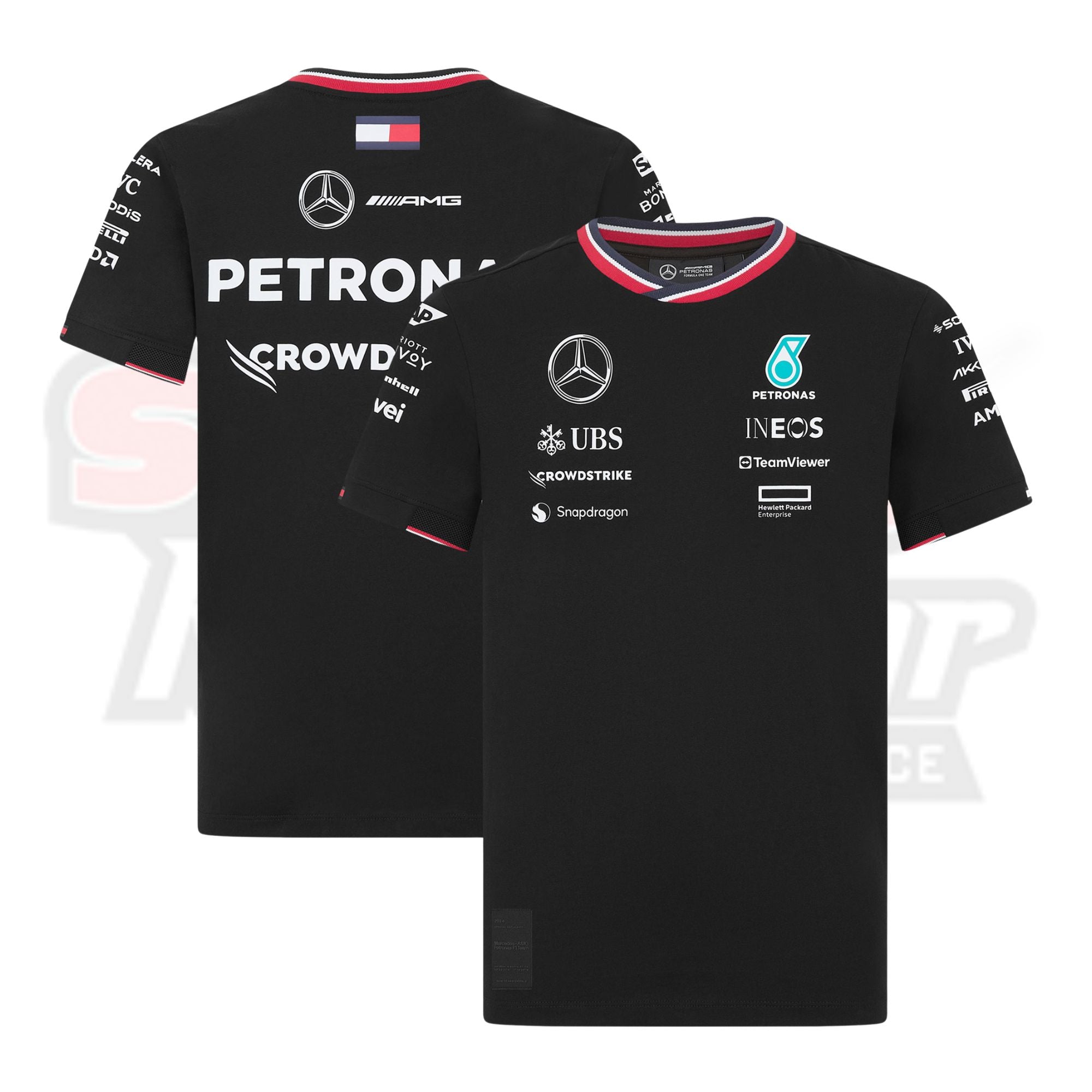 Mercedes AMG Petronas F1 2024 Team Driver T-Shirt - Black