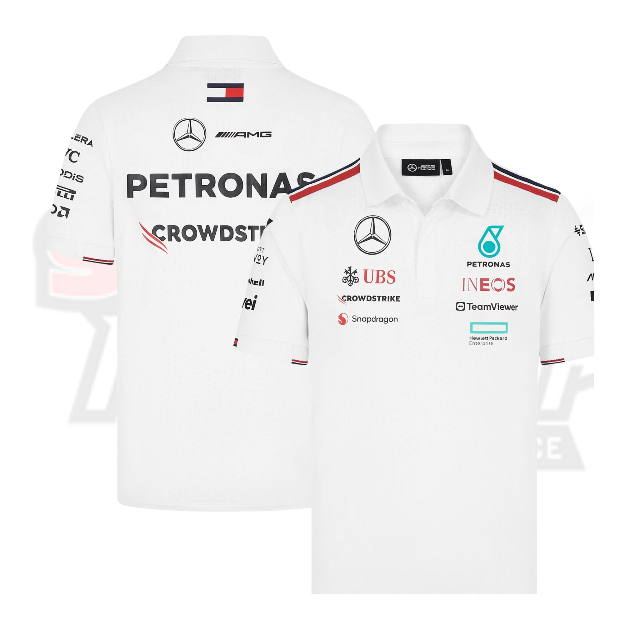 Mercedes AMG Petronas F1 2024 Team Polo - White