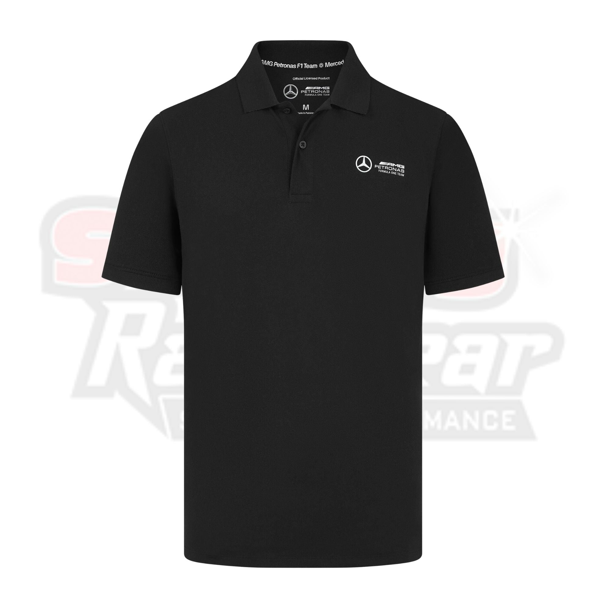 Mercedes AMG Petronas Essentials Formula 1 Team Classic F1 Team Wear Polo - Black