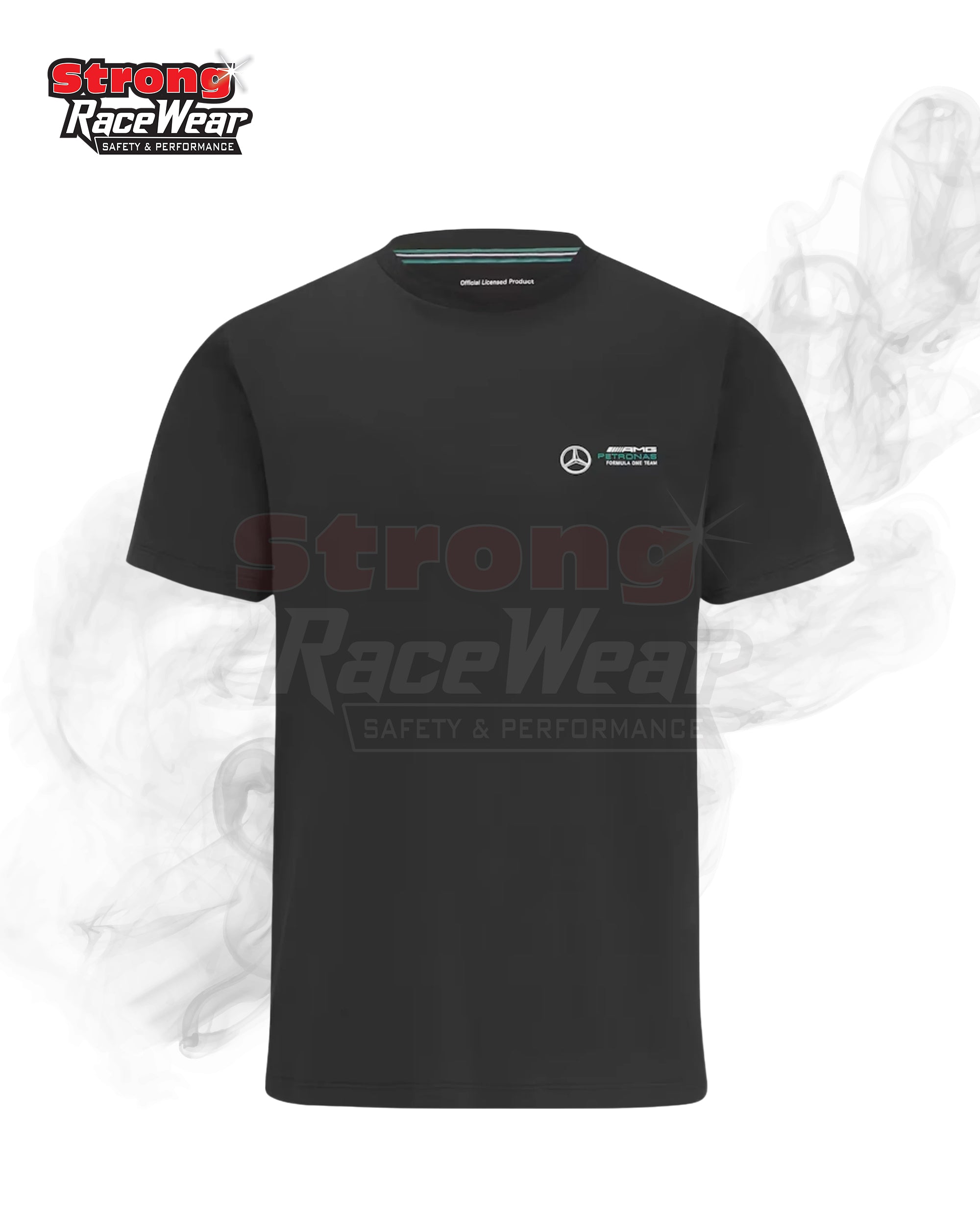 Mercedes AMG Petronas F1 Small Logo T-Shirt Black