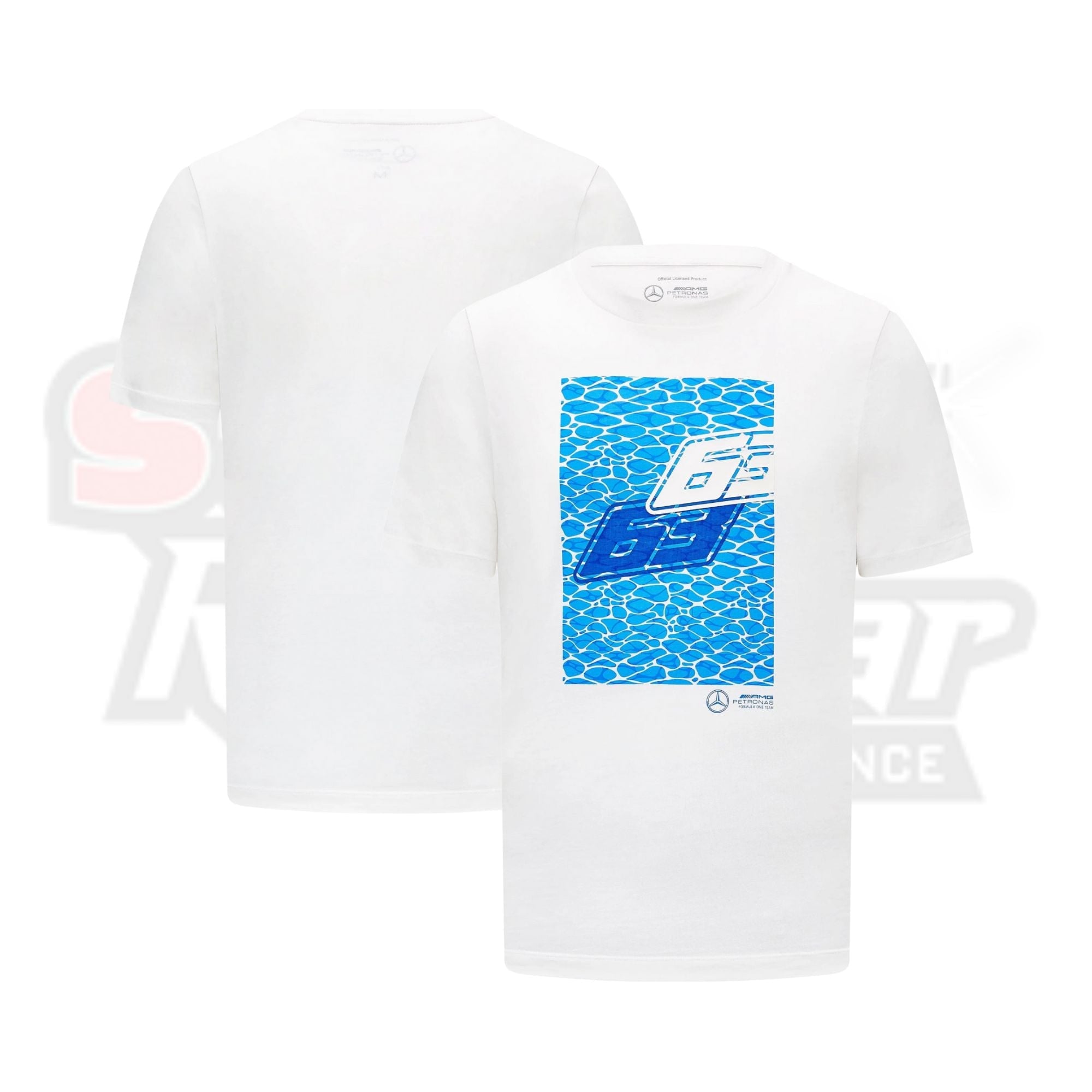 Mercedes Benz F1 Special Edition George Russell 2023 _No Diving_ Miami GP T-Shirt -White