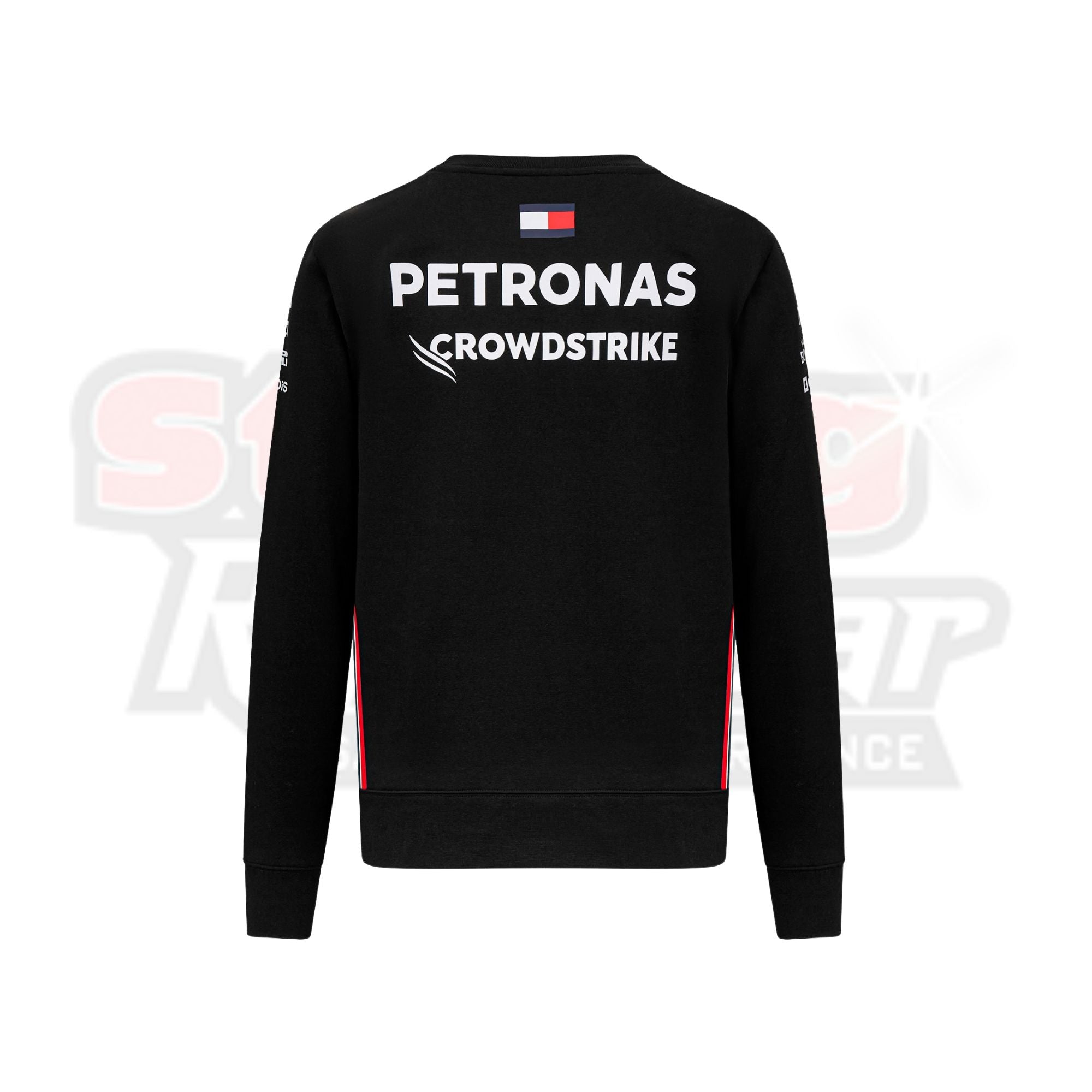 New 2023 F1 Mercedes AMG Petronas Team Long Sleeved Drive T-Shirt - Black