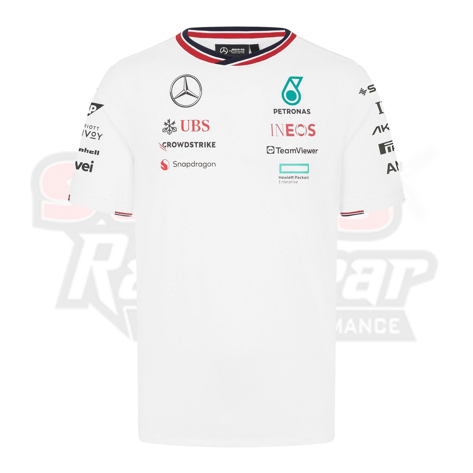 New 2024 Mercedes AMG Petronas F1 Team Driver T-Shirt - White