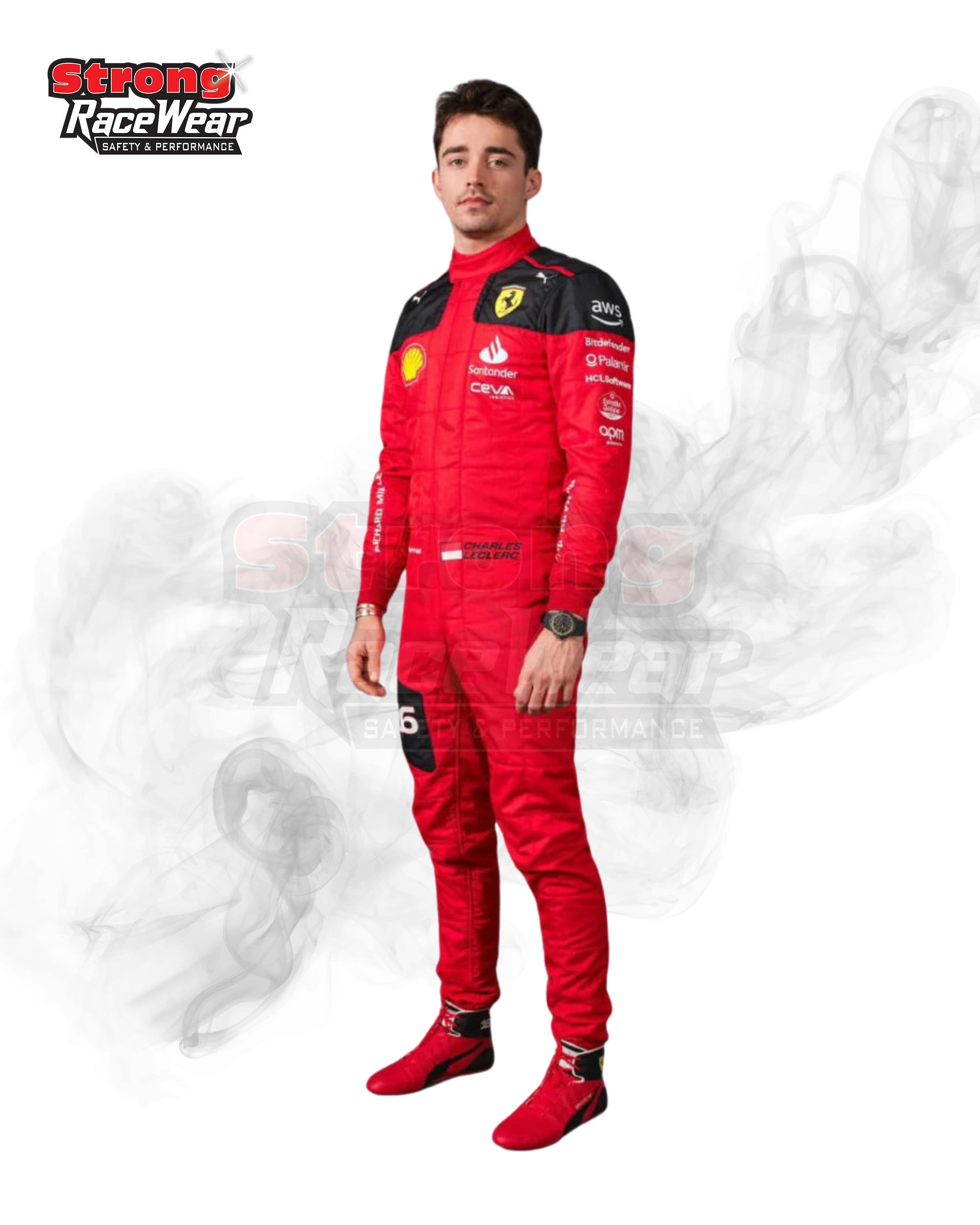 New Charles Leclerc 2023 Race Suit Ferrari F1