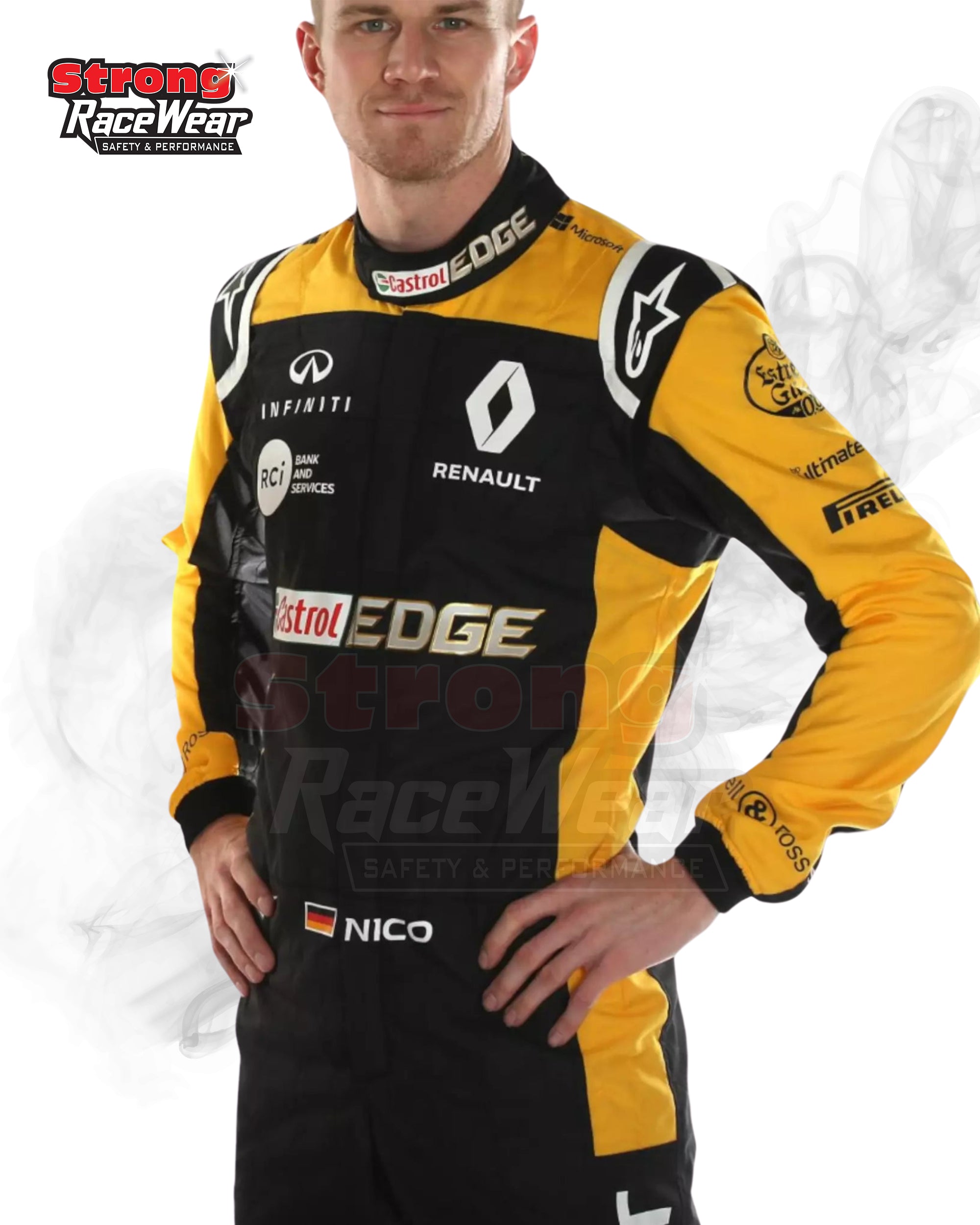 Nico Hulkenberg 2018 Renault F1 Team Race Suit Grand Prix