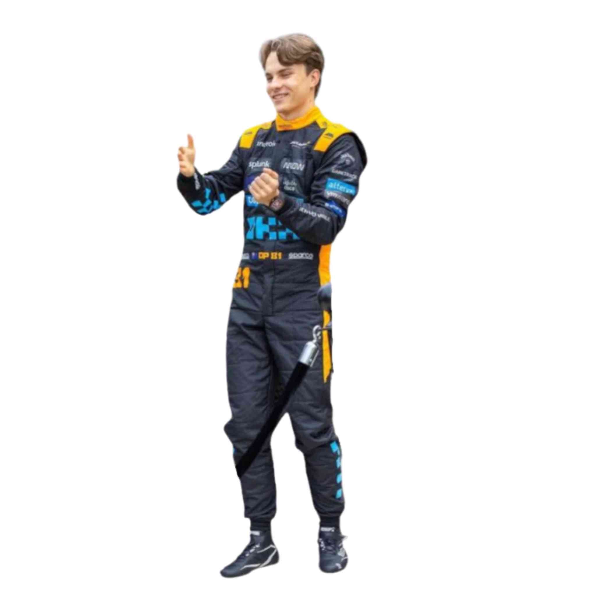 Oscar Paistri Mclaren 2023 New Race Suit in Singapore GP