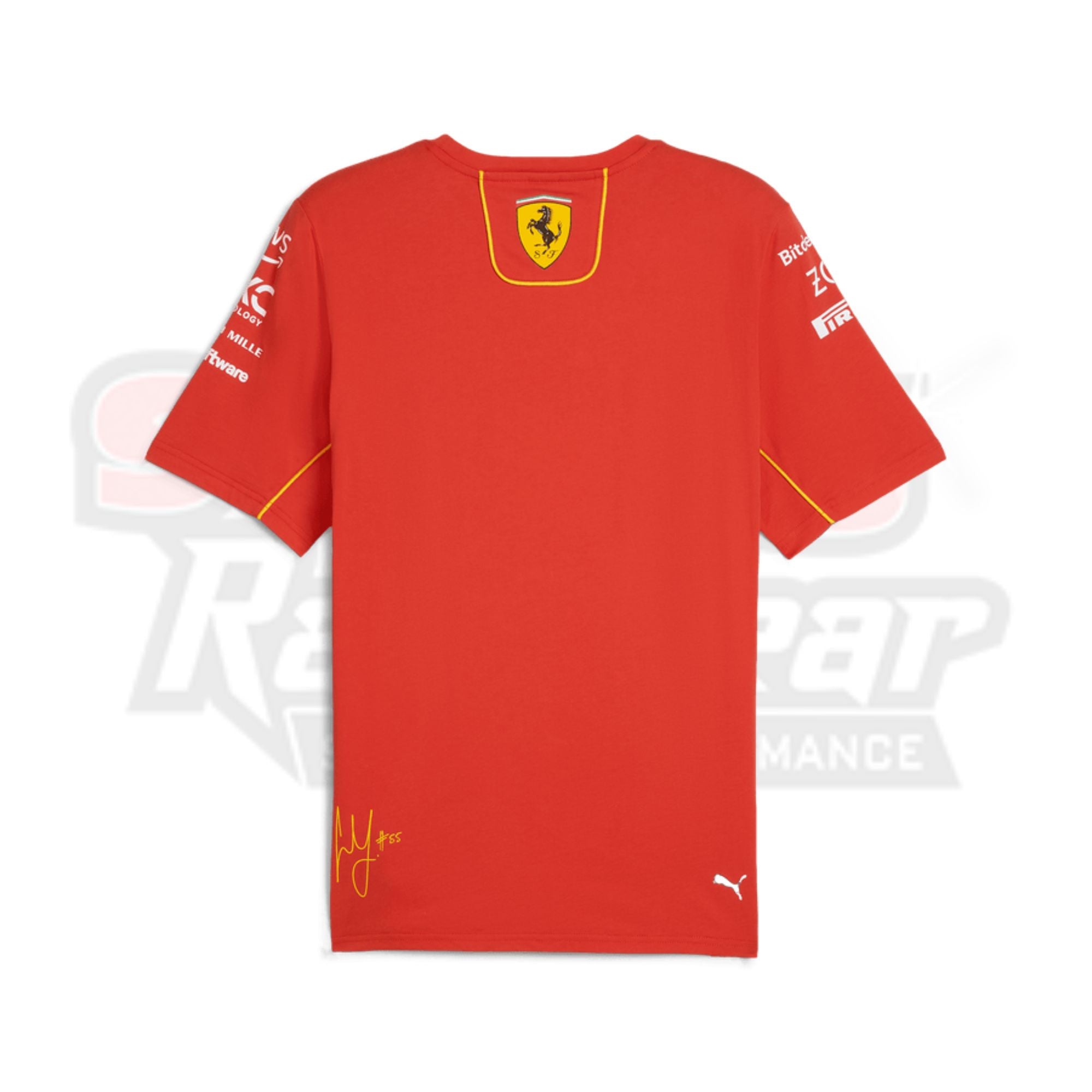 Scuderia Ferrari F1 2024 Mens Carlos Sainz Team T-Shirt - Red