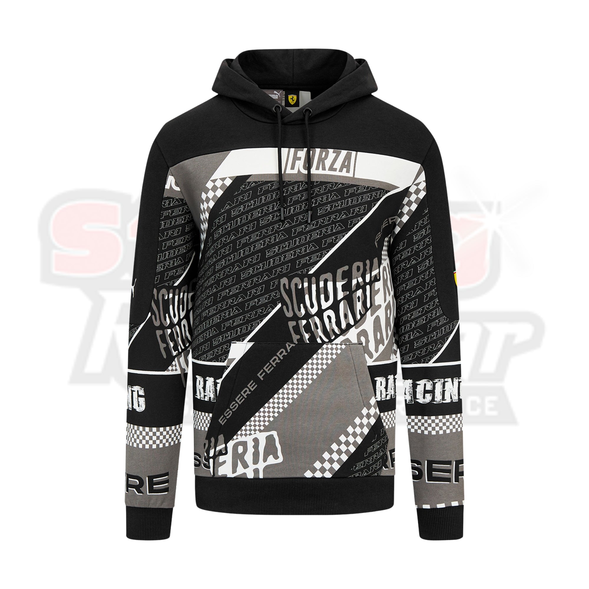 Scuderia Ferrari Puma Graphic Hoodie - Black