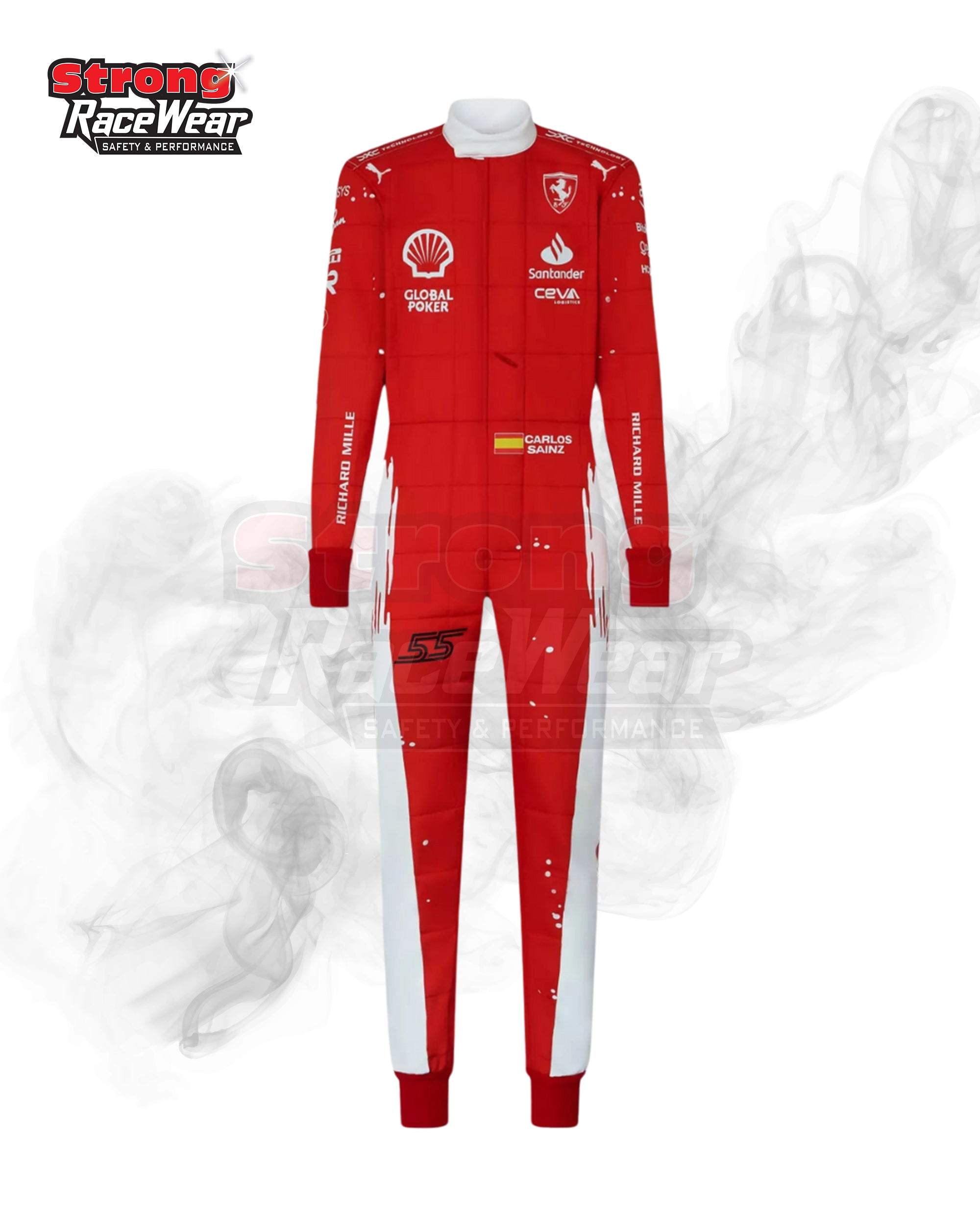 Scuderia Ferrari Race Suit Charles Leclerc Carlos Sainz Jr 2023 Las Vegas GP Special Edition