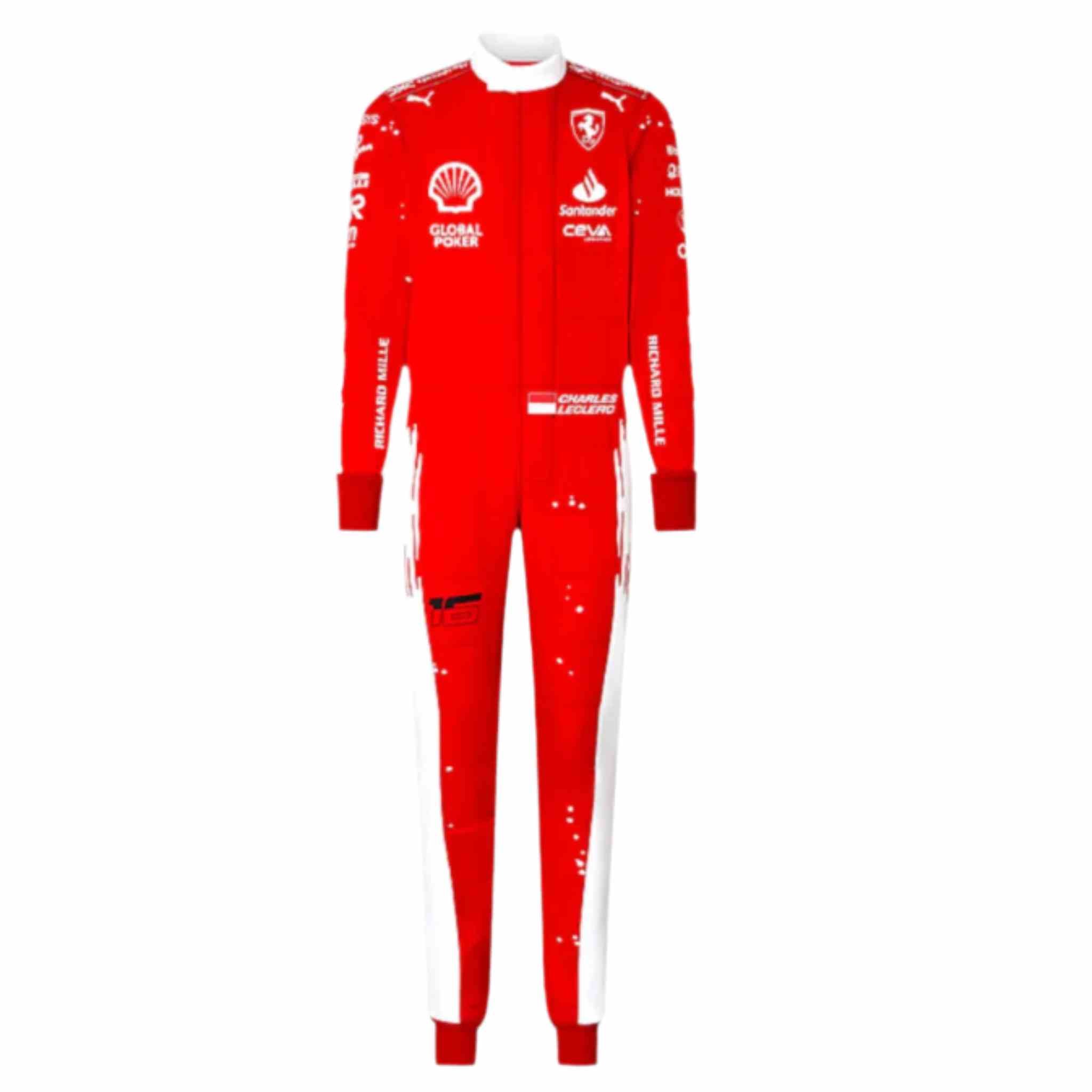 Scuderia Ferrari Race Suit Charles Leclerc Carlos Sainz Jr 2023 Las Vegas GP Special Edition