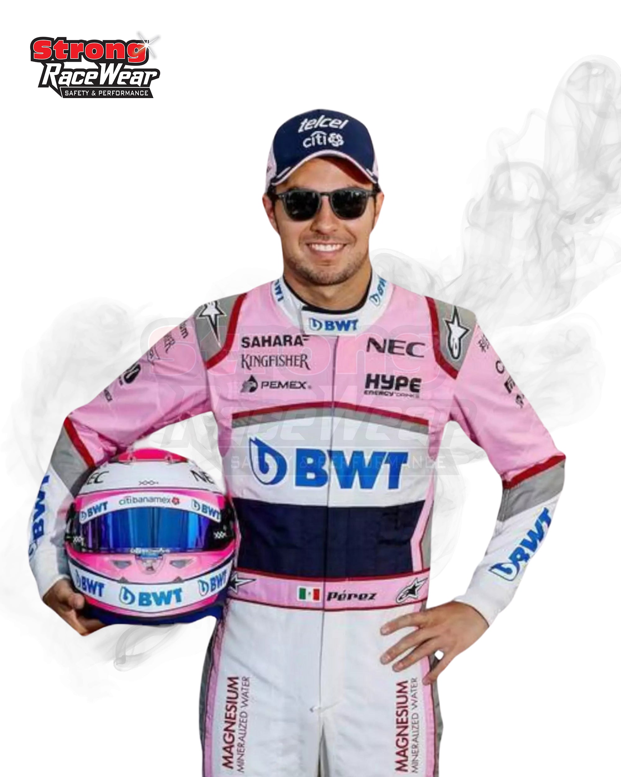 Sergio Perez 2018 Race Worn Race Suit Sahara Force India F1 Team