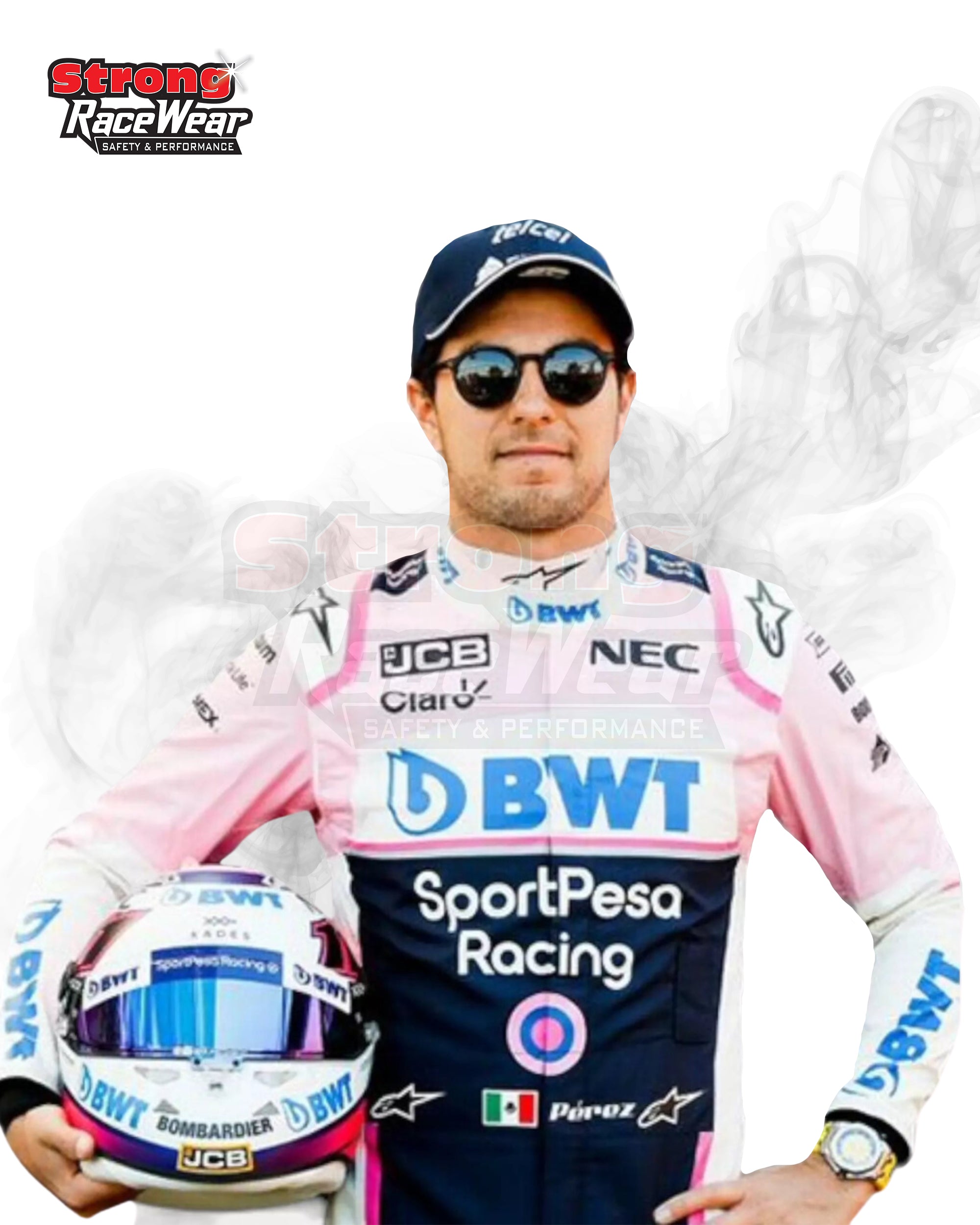Sergio Perez 2019 Racing Point F1 Team Spec Race Suit