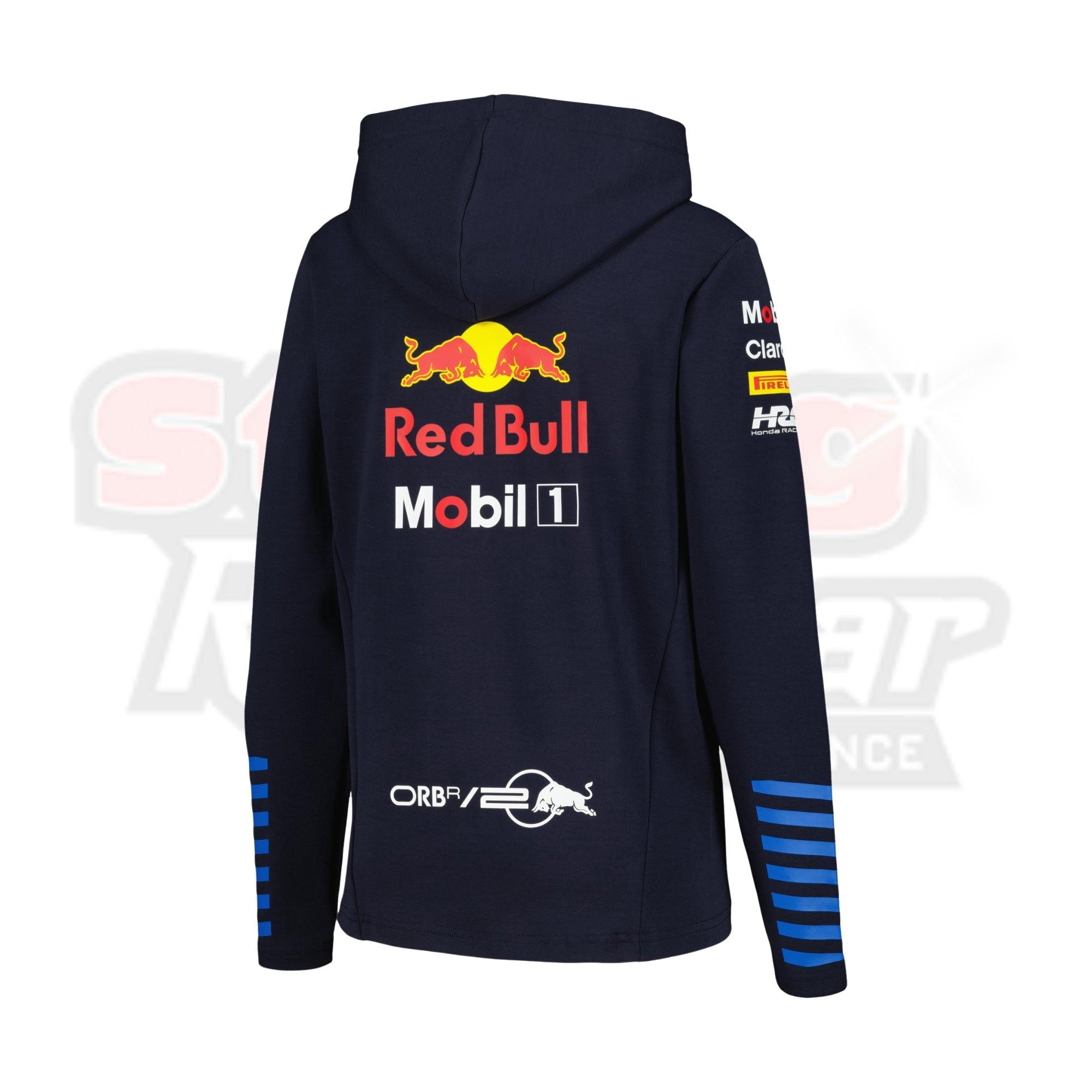 Women's Castore Navy Red Bull Racing 2024 Team Tri-Blend Pullover Hoodie