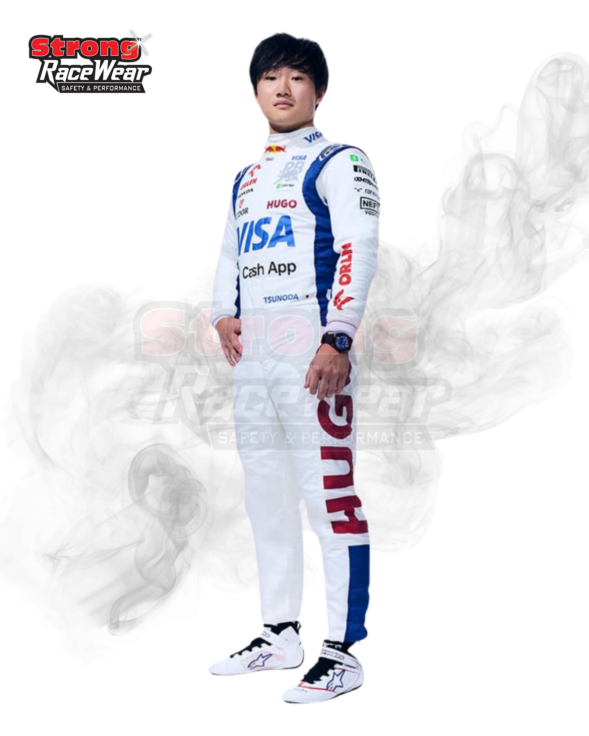 Yuki Tsunoda F1 Race Suit 2024 Visa Cash App- Alphathuri