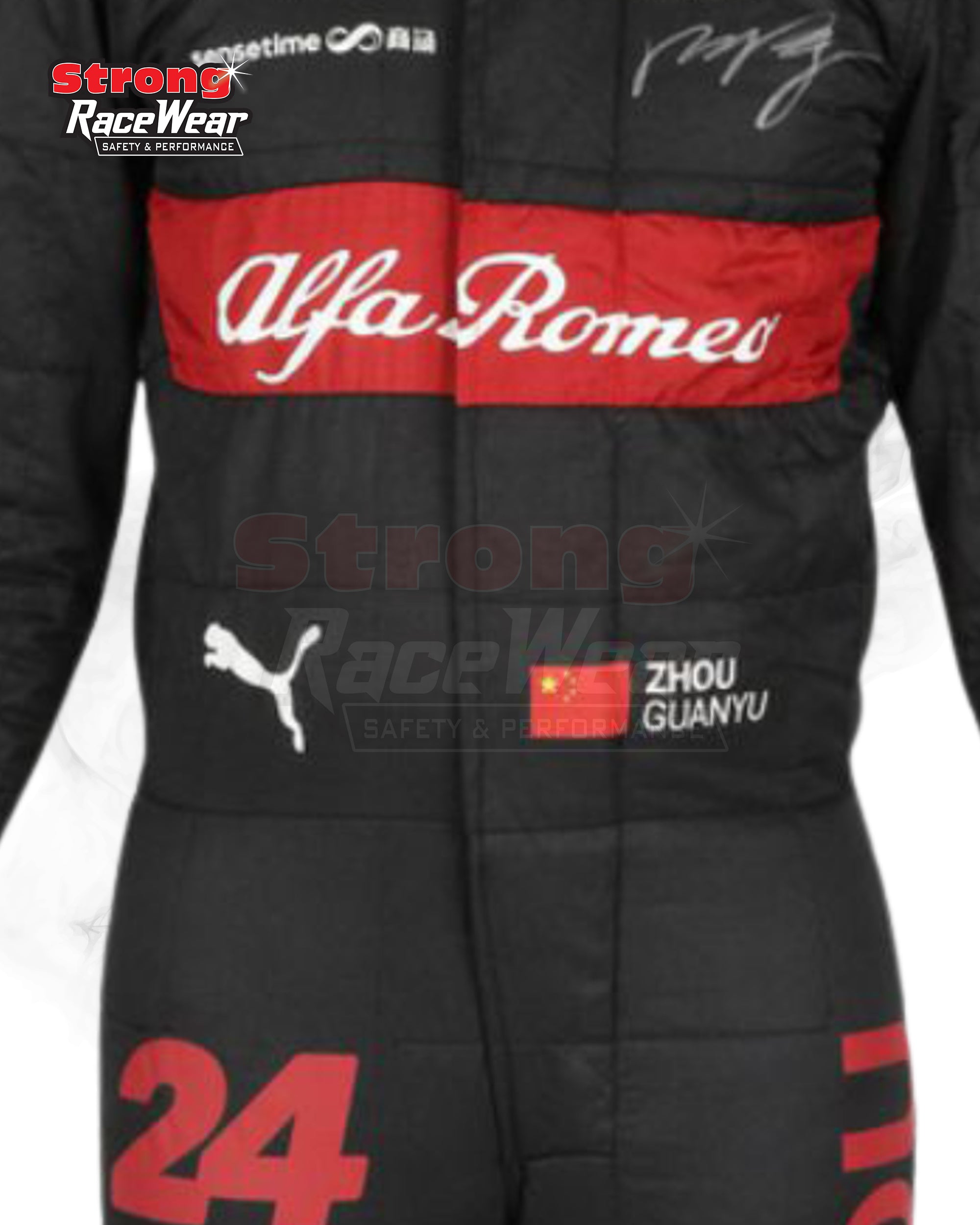 Zhou Guanyu 2023 Singed Alfa Romeo F1 Team Race Suit