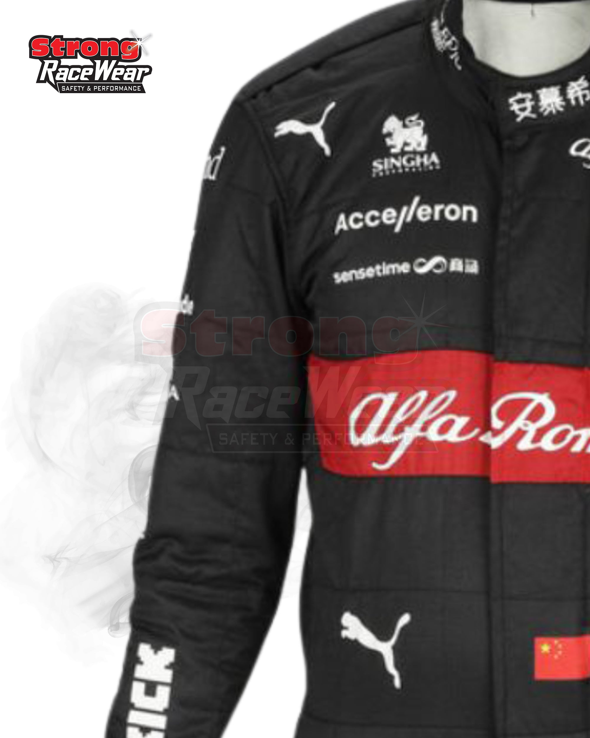 Zhou Guanyu 2023 Singed Alfa Romeo F1 Team Race Suit