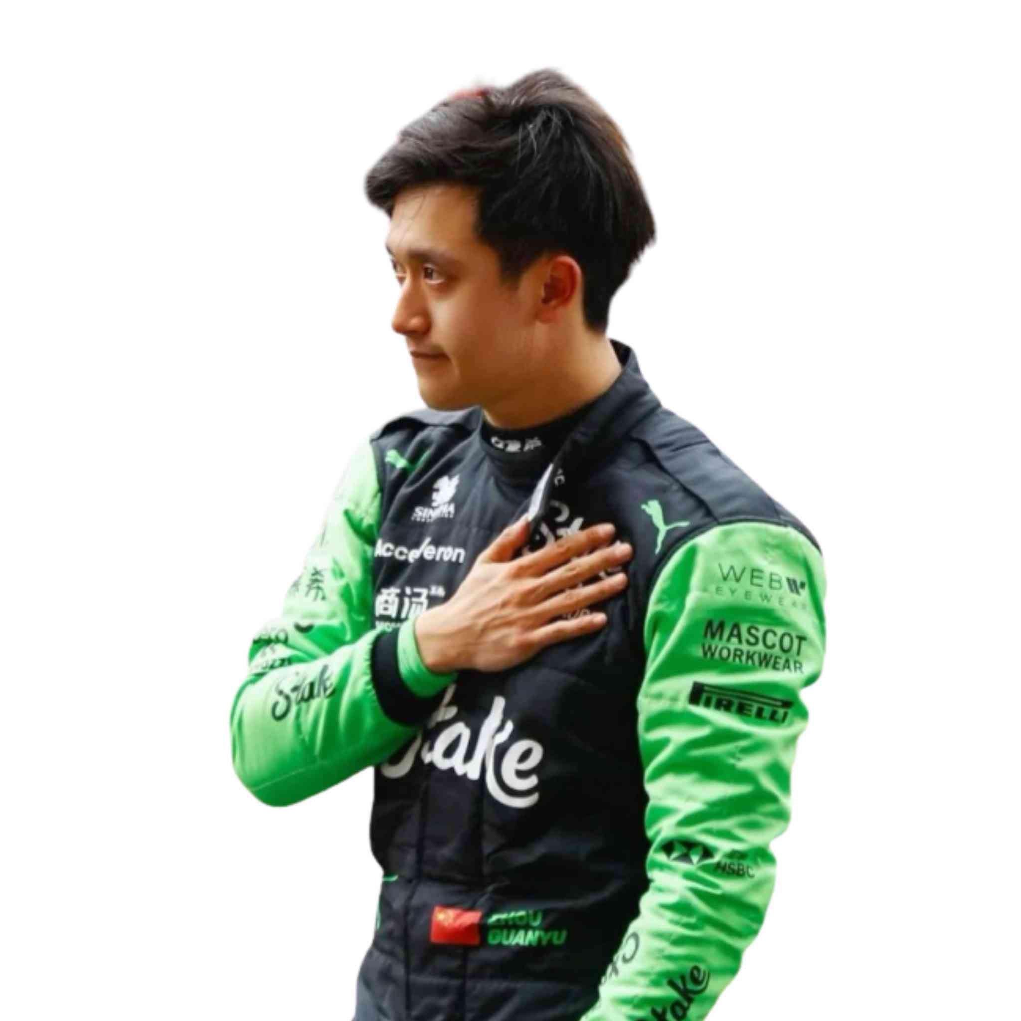 2024 Zhou Guanyu Kick Sauber F1 Team Stake Race Suit | Strong Racewear